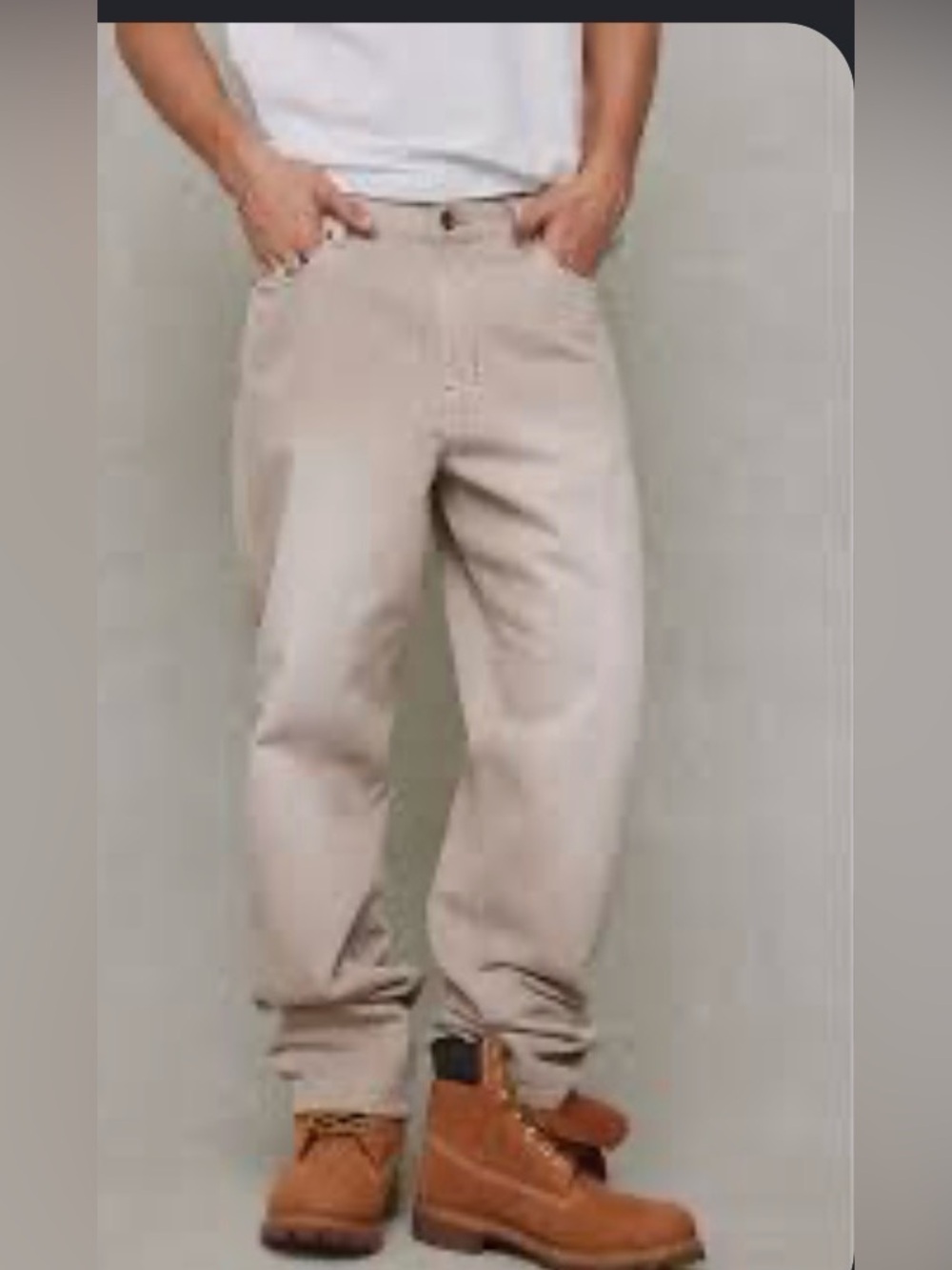 BDG Men’s Dad Slim Tapered Fit Light Tan/Beige Jeans 32 x 32